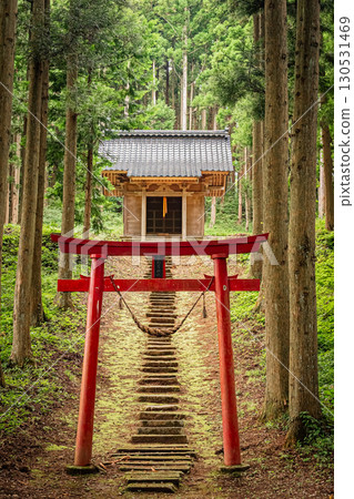 山形縣遊佐町大野莊神社的歷史與自然風光 山形縣遊佐町大野莊神社的歷史與自然風光 130531469