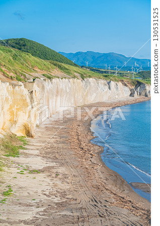 Beautiful daytime coastal scenery at Takise Coast in Hokkaido 130531525