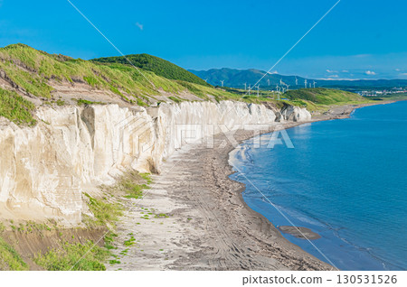 Beautiful daytime coastal scenery at Takise Coast in Hokkaido 130531526