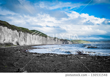 Beautiful daytime coastal scenery at Takise Coast in Hokkaido 130531548