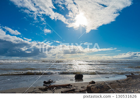 Beautiful daytime coastal scenery at Takise Coast in Hokkaido Beautiful daytime coastal scenery at Takise Coast in Hokkaido 130531626