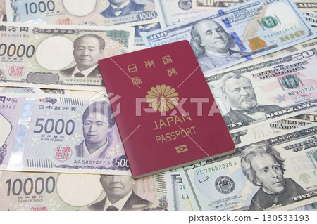 Dollar Japanese Yen Passport 130533193