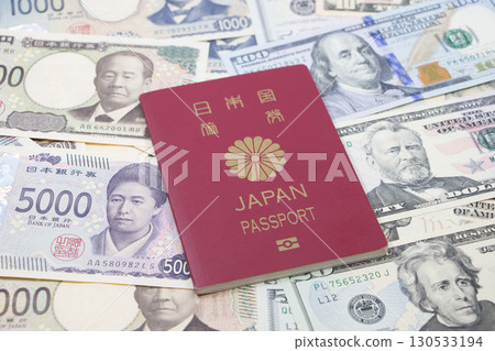 Dollar Japanese Yen Passport 130533194