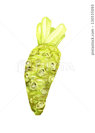 芥末（單品）手繪水彩畫的蔬菜和調味品 130535093