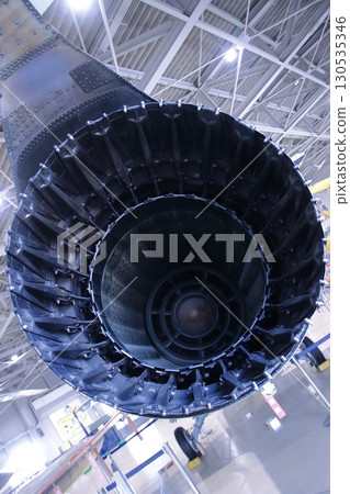 The jet engine of the Japan Air Self-Defense Force's F-104J fighter jet, which once defended the skies of Japan @ Ishikawa Prefectural Aviation Plaza Collection 130535346