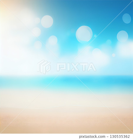 A refreshing seaside under the summer sky 130535362