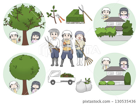 花園護理插圖集 花園護理插圖集 130535436
