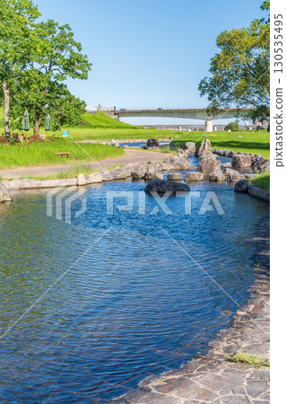 大淀川河濱公園潺潺流水 130535495