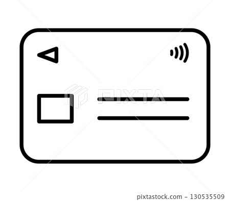 非接觸式支付信用卡圖標 130535509
