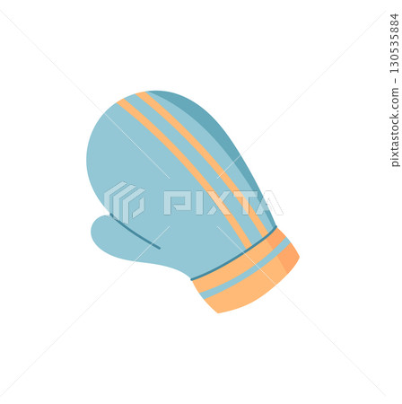 Flat boxing gloves sticker in bold design. Sport equipment for gym and workout activities. Essential accessory for a boxer or athlete, ideal fitness themes and training visuals. Flat boxing gloves sticker in bold design. Sport equipment for gym and workout activities. Essential accessory for a boxer or athlete, ideal fitness themes and training visuals. 130535884
