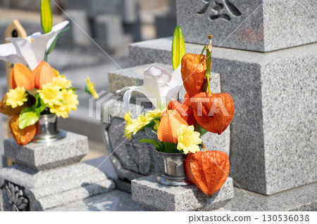 A visit to a grave 130536038