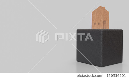 The House for Property or Building Business 3d Rendering. The House for Property or Building Business 3d Rendering. 130536201