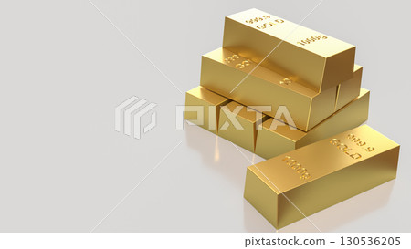 The Gold Bar for Business concept 3d Rendering. The Gold Bar for Business concept 3d Rendering. 130536205