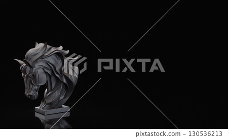 The Black House Bust for Business concept 3d Rendering. The Black House Bust for Business concept 3d Rendering. 130536213