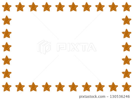 Hand-drawn crayon material background frame 130536246