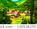 A miniature Gassho-style village [Gokayama, Toyama Prefecture] 130536250