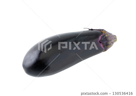 One eggplant on a transparent background (png) 130536416