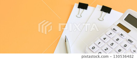 Business image banner material desk work document creation copy space Business image banner material desk work document creation copy space 130536482