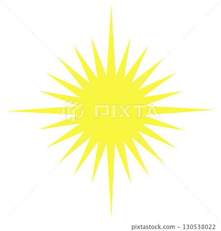 Yellow, gold, sparkles symbol vector. Vector star sparkles icon. Logo.  130538022