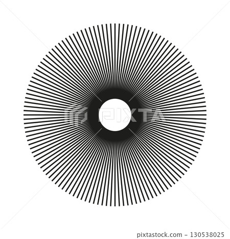 Sun star rays. Ray beam, burst. Sunburst flat element, radial stripes. Radial circle radiation lines. Circulars lines icon. Spokes with radiating stripes grid. Abstract pattern. Sun star rays. Ray beam, burst. Sunburst flat element, radial stripes. Radial circle radiation lines. Circulars lines icon. Spokes with radiating stripes grid. Abstract pattern. 130538025
