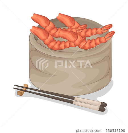 Illustration of shrimp Illustration of shrimp 130538108
