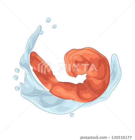 Illustration of shrimp Illustration of shrimp 130538177