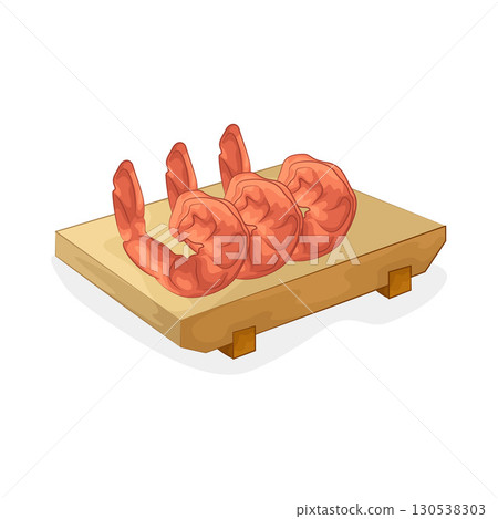 Illustration of shrimp 130538303