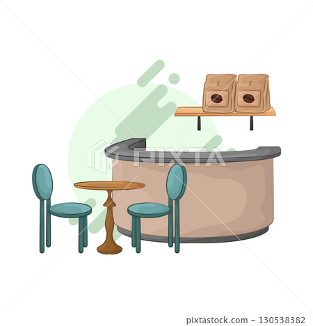 Illustration of Bar Table Illustration of Bar Table 130538382