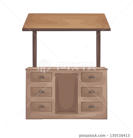 Illustration of Bar Table Illustration of Bar Table 130538413