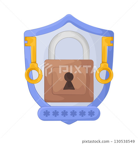 Illustration of password lock 130538549