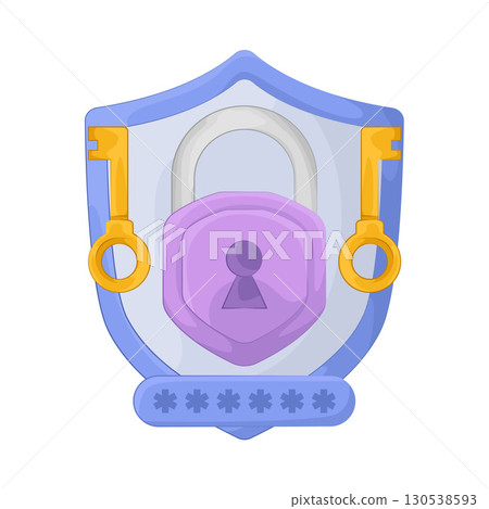 Illustration of password lock Illustration of password lock 130538593