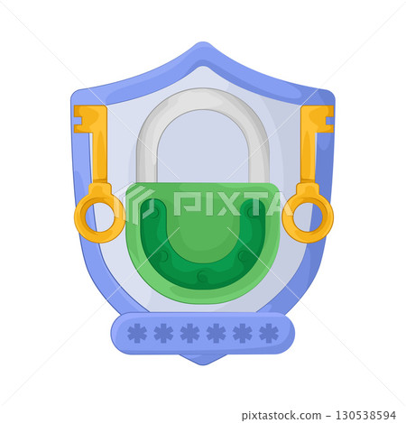 Illustration of password lock Illustration of password lock 130538594