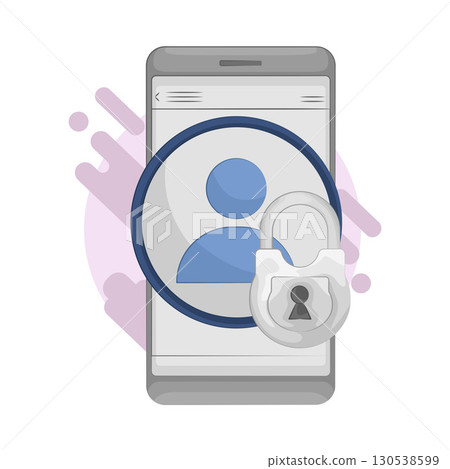 Illustration of user lock Illustration of user lock 130538599