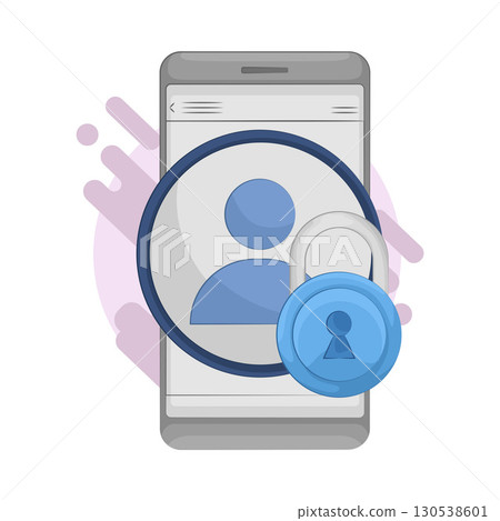 Illustration of user lock Illustration of user lock 130538601