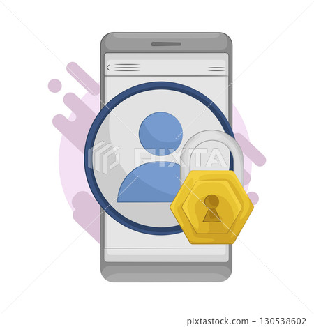 Illustration of user lock Illustration of user lock 130538602