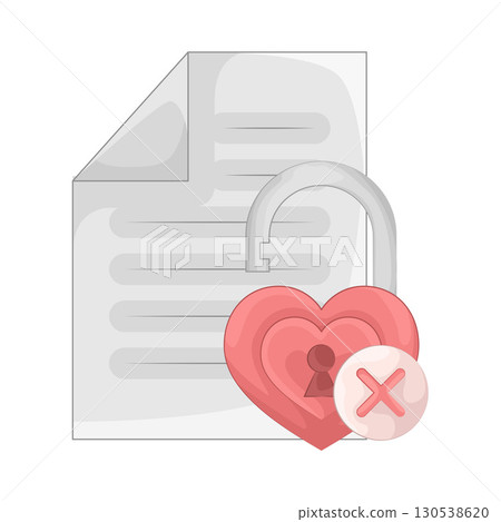 Illustration of unlocked file Illustration of unlocked file 130538620