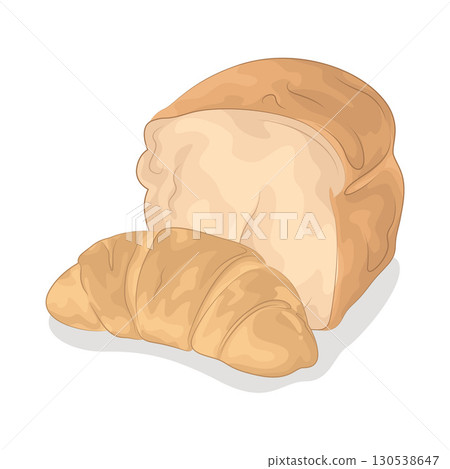 Illustration of bread 130538647