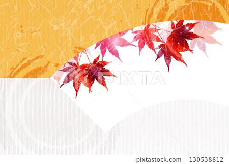 Autumn autumn leaves Japanese pattern leaves background Autumn autumn leaves Japanese pattern leaves background 130538812
