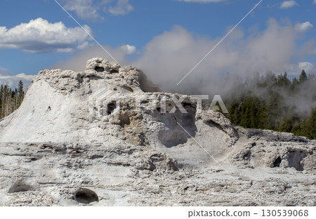 Castle Geyser in Yellowstone National Park. 130539068