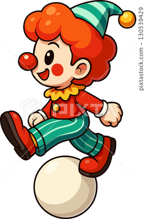 Simple clown illustration 130539429