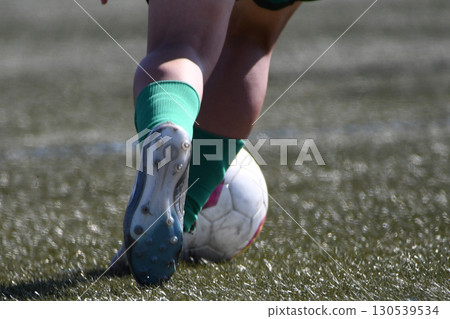 Soccer player to dribble 130539534