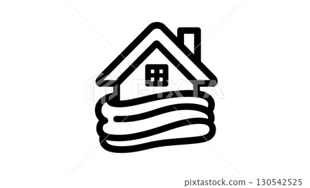 A home embodying warmth in winter, created with AI, PNG 130542525