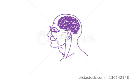 Profile of elderly man for Alzheimer's awareness, created with AI, PNG Profile of elderly man for Alzheimer's awareness, created with AI, PNG 130542548