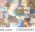 Abstract geometric patterns and flowing colors 130542643