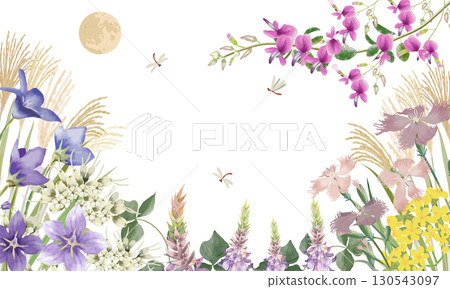 Autumn seven herbs frame Autumn seven herbs frame 130543097