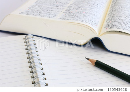 Educational image Test study Exam study Notes and English-Japanese dictionary 3:2 Educational image Test study Exam study Notes and English-Japanese dictionary 3:2 130543628