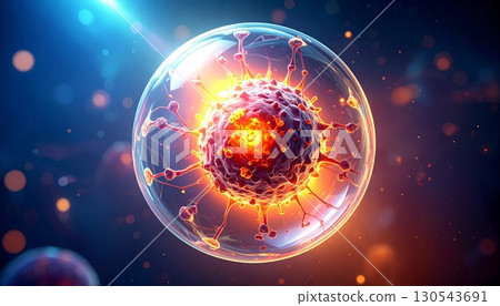 癌症幹細胞等病原體的3D圖示 光免疫治療 醫用材料 癌症幹細胞等病原體的3D圖示 光免疫治療 醫用材料 130543691