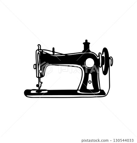 sewing machine icon vector illustration 130544033