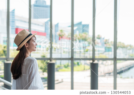 Young woman traveling Young woman traveling 130544053
