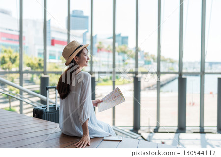Young woman traveling Young woman traveling 130544112